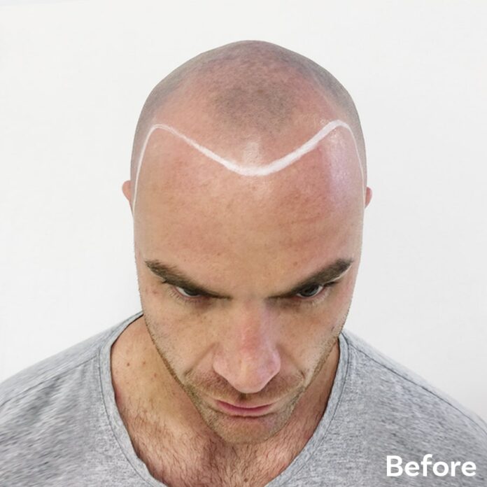 Scalp Micropigmentation Tom Before